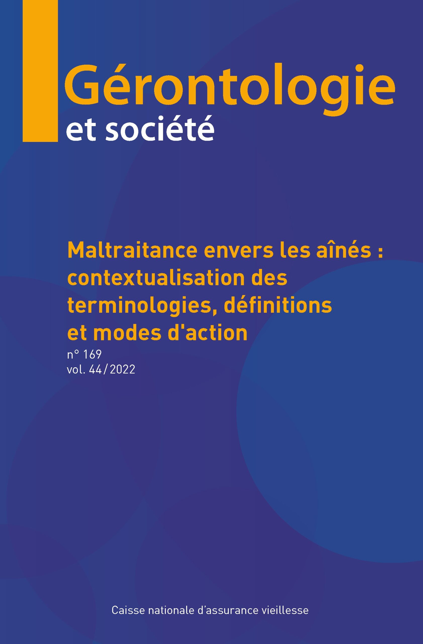 Contribution Littéraire Gérontologie Et Société