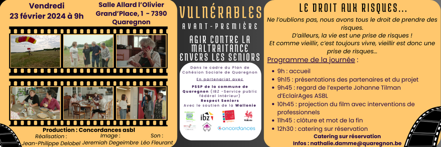 Avant Première Vulnérables Invitation (format Bannière Mail)