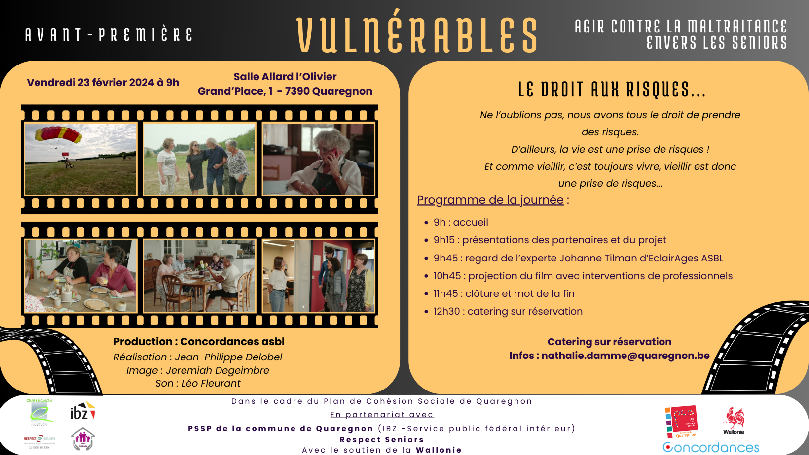 Avant Première Vulnérables Invitation (format Paysage)