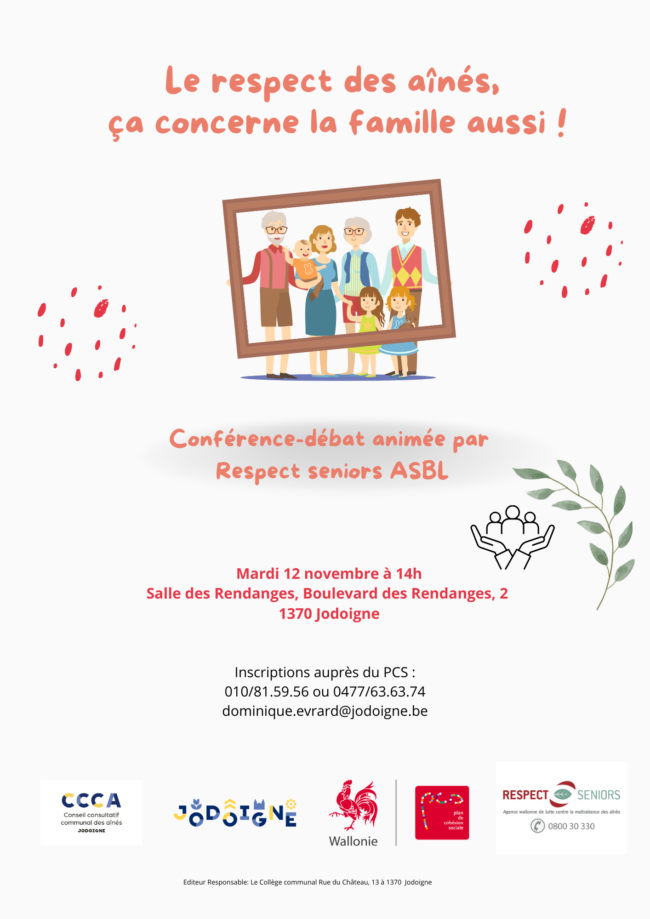 Affiche Respect Seniors Conférence Débat