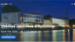 Save The Date Journées D'automne 2025