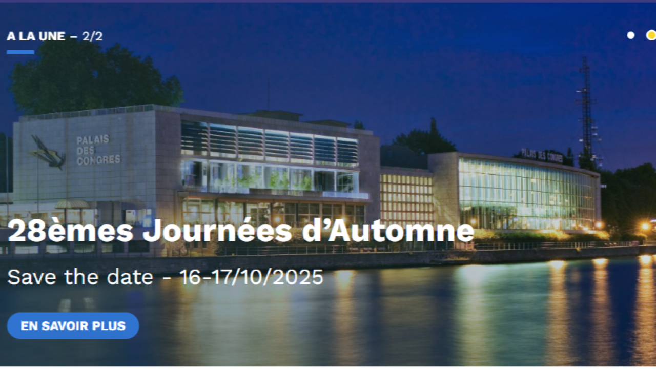 Save The Date Journées D'automne 2025