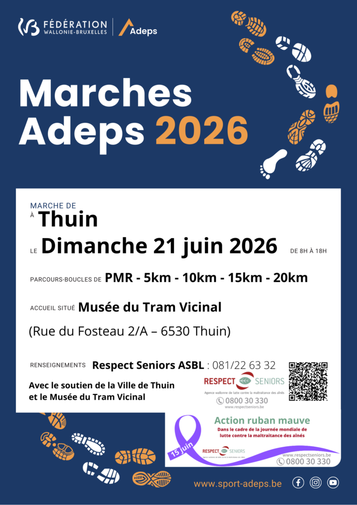 Marches ADEPS 2026 Thuin (Format Affiche)