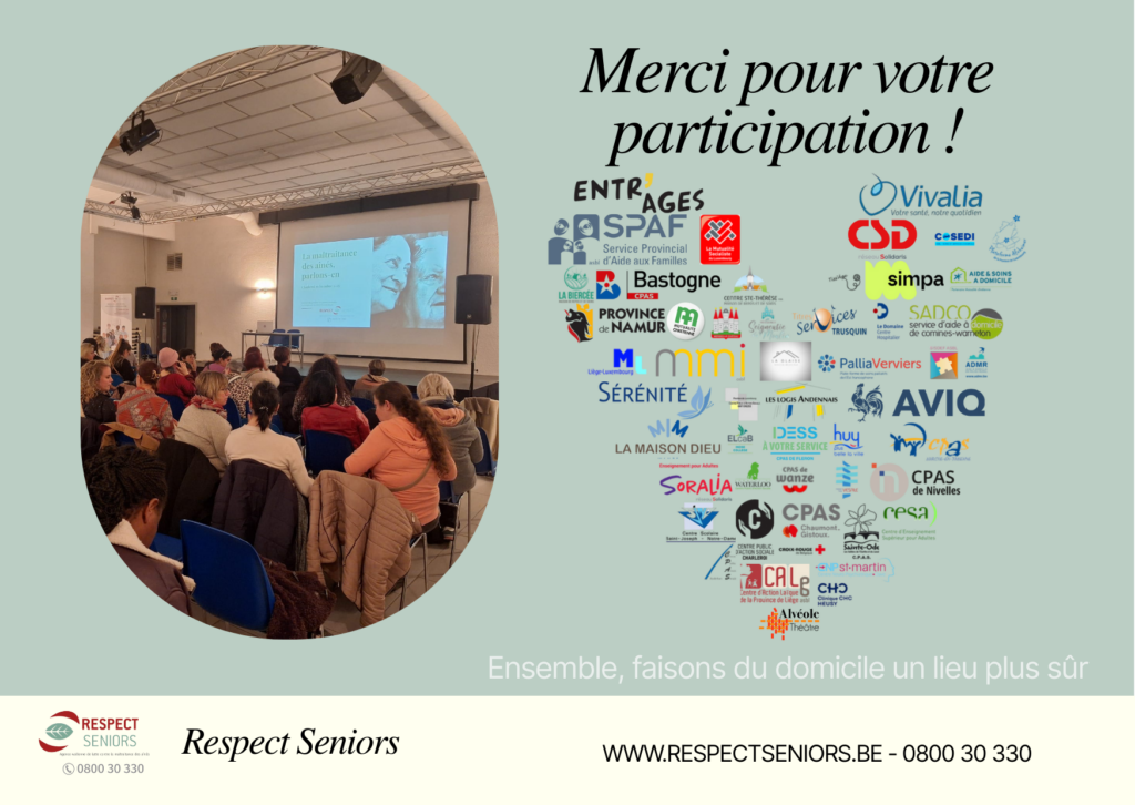 Carte Merci Pour Votre Participation (Domicile)